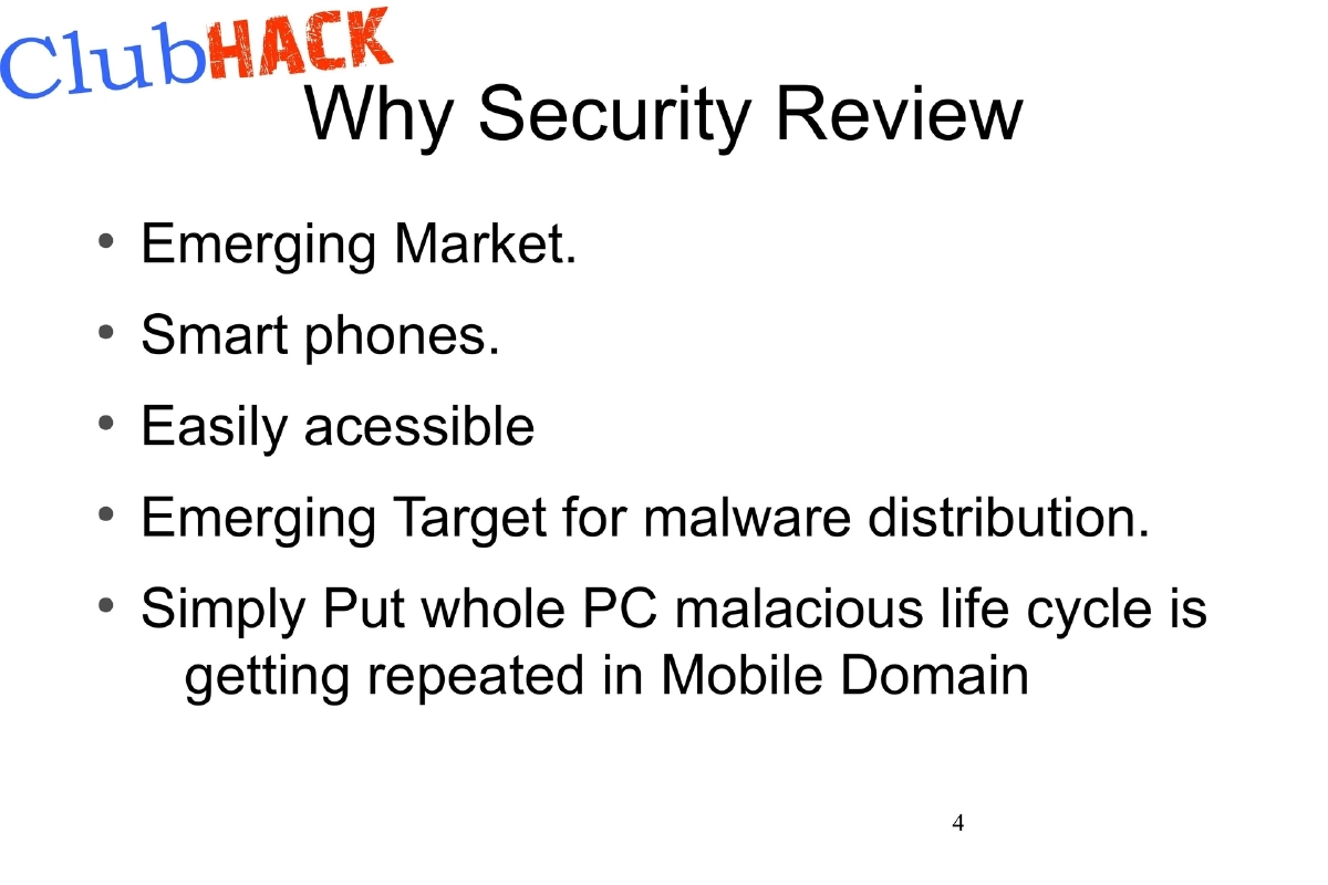 Slide 4 of Android Tamer Clubhack