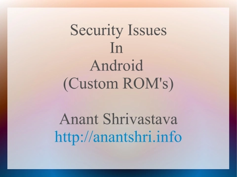 Cocon Security Issues In Android Custom Roms