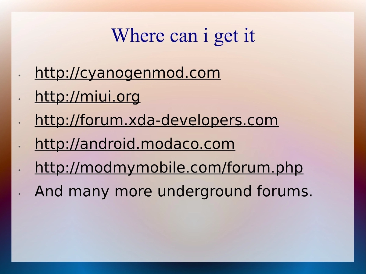 Slide 7 of Cocon Security Issues In Android Custom Roms
