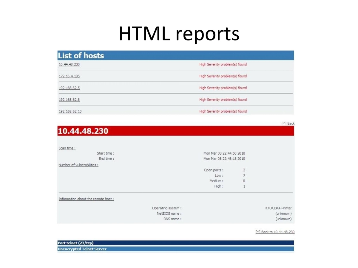 Slide 6 of Nessus Reporting Karma