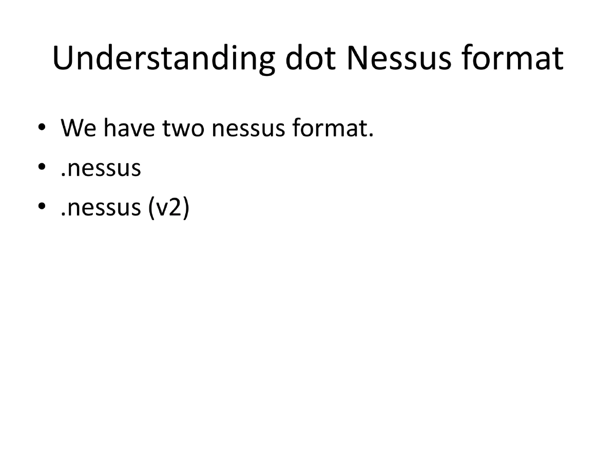 Slide 8 of Nessus Reporting Karma