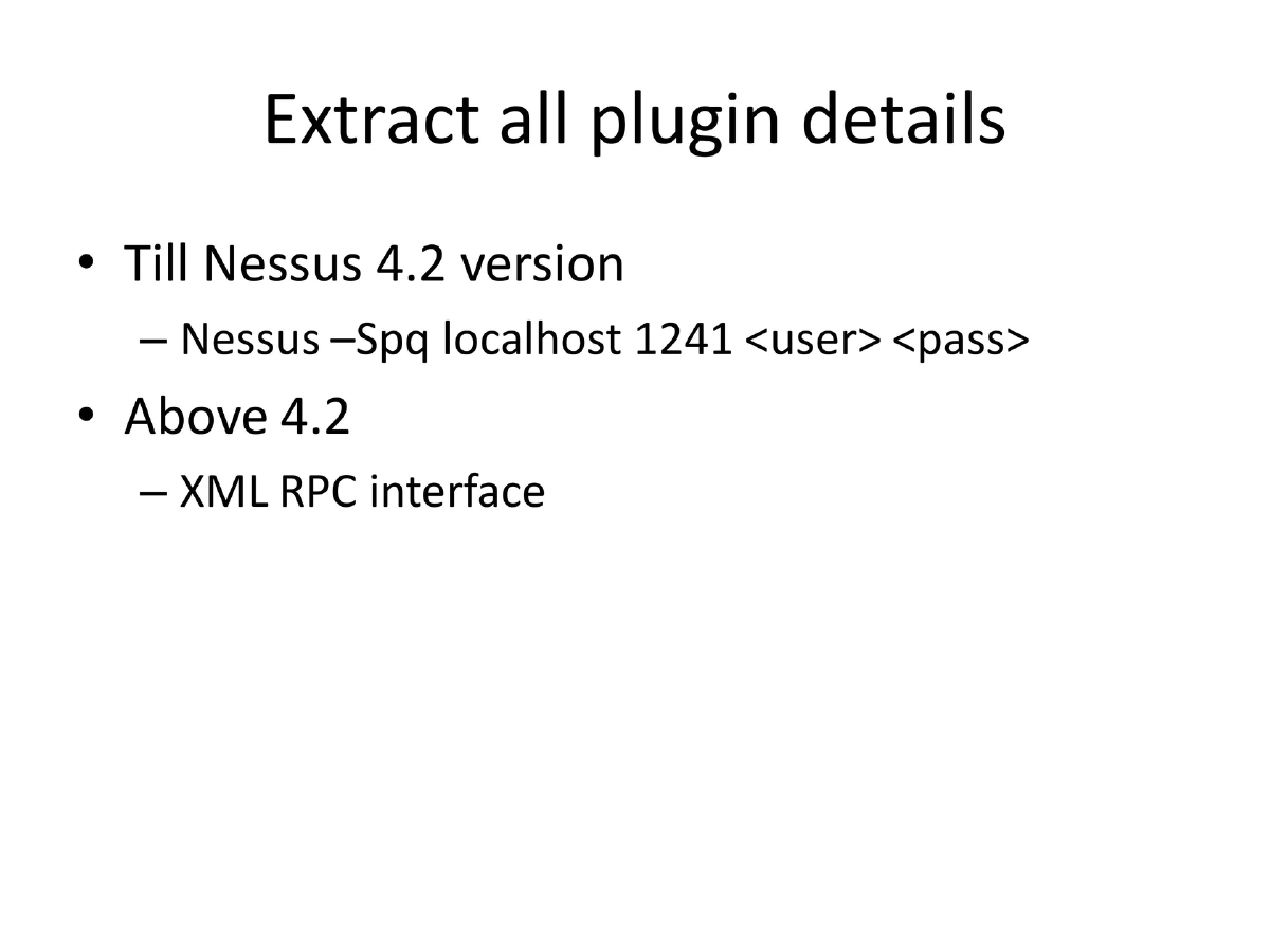 Slide 30 of Nessus Reporting Karma