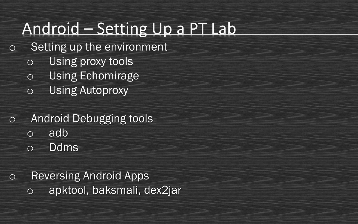 Slide 19 of Android Village