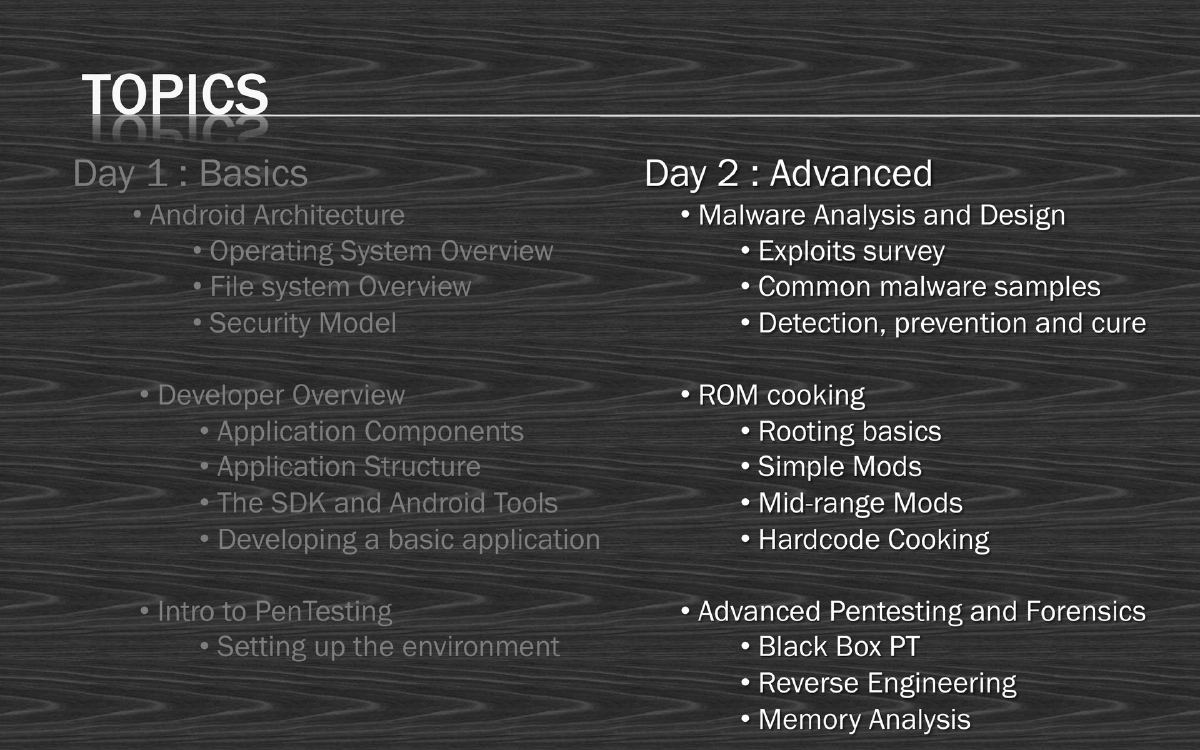 Slide 20 of Android Village