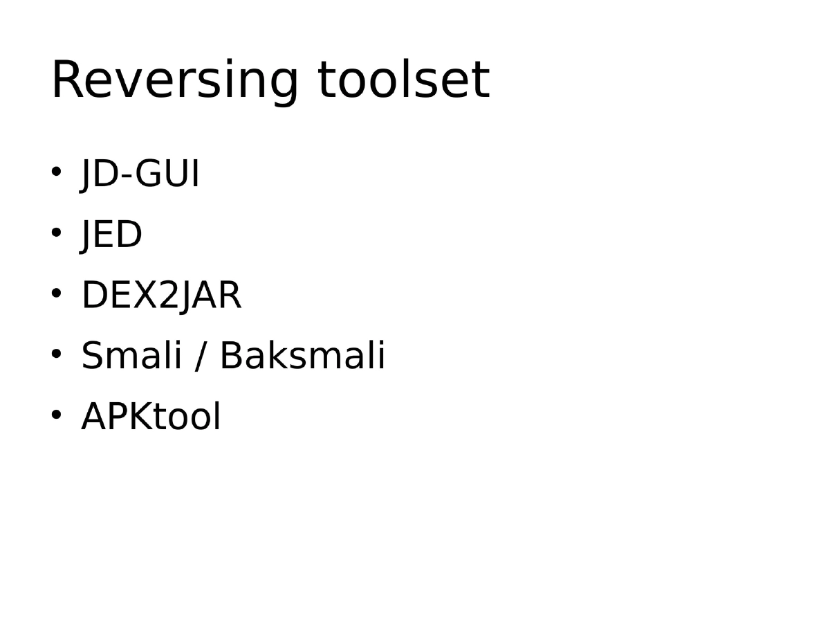 Slide 25 of Deep Dive Android Cocon