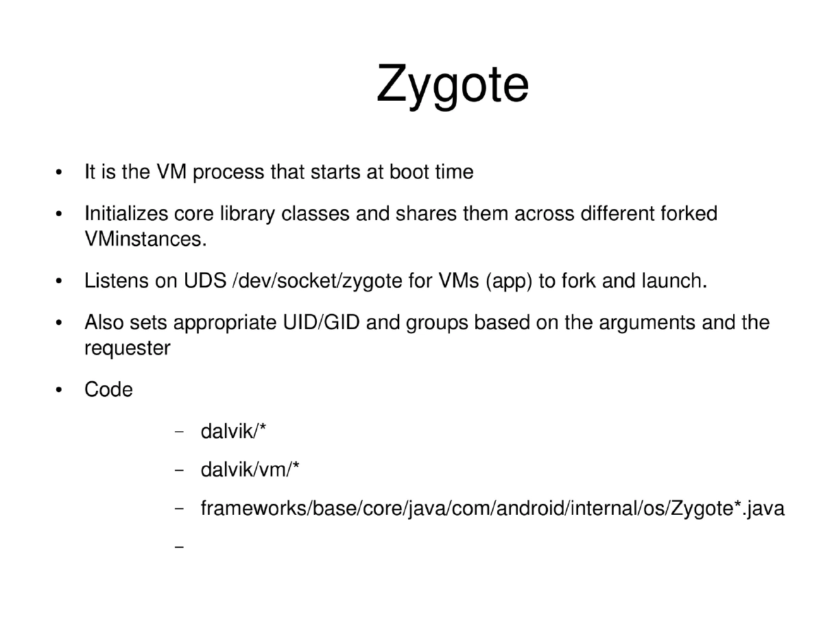 Slide 33 of Deep Dive Android Cocon