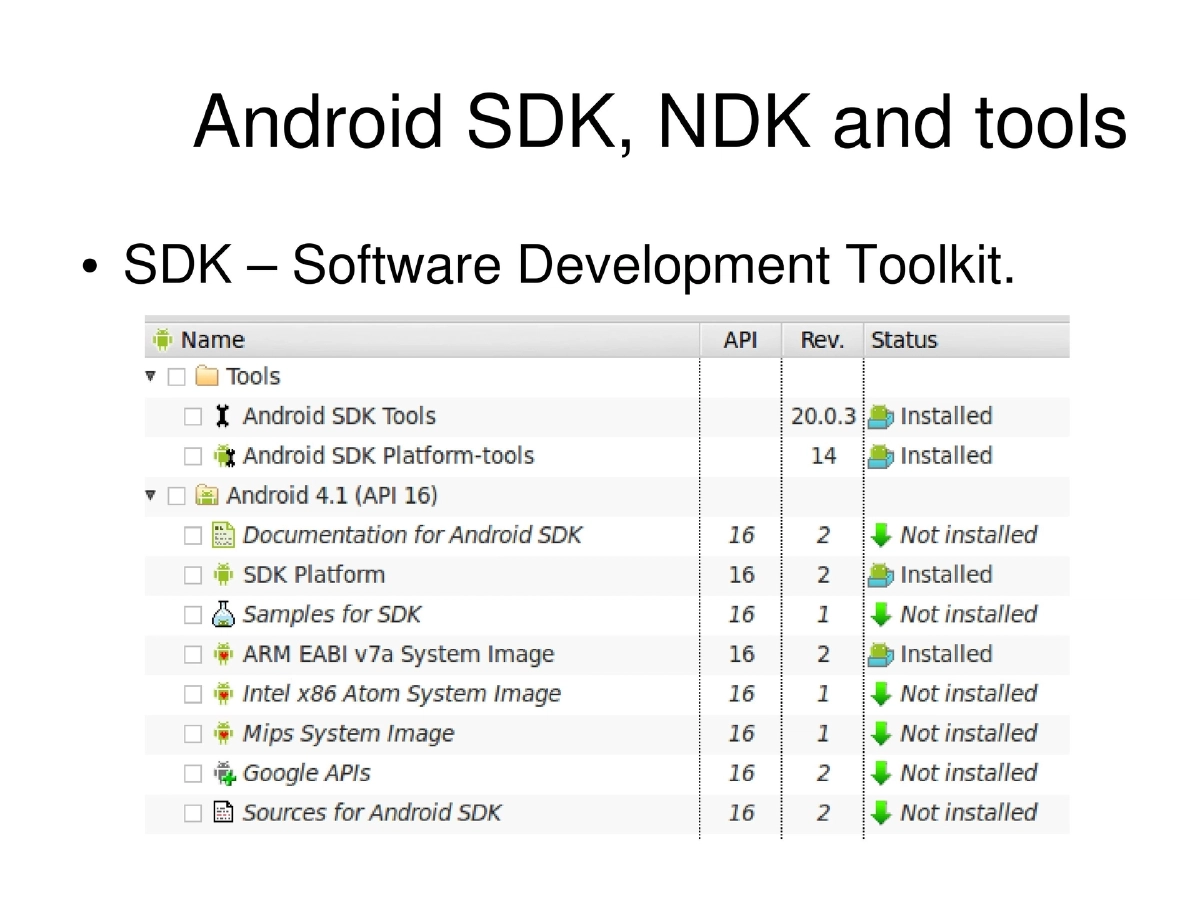 Slide 44 of Deep Dive Android Cocon
