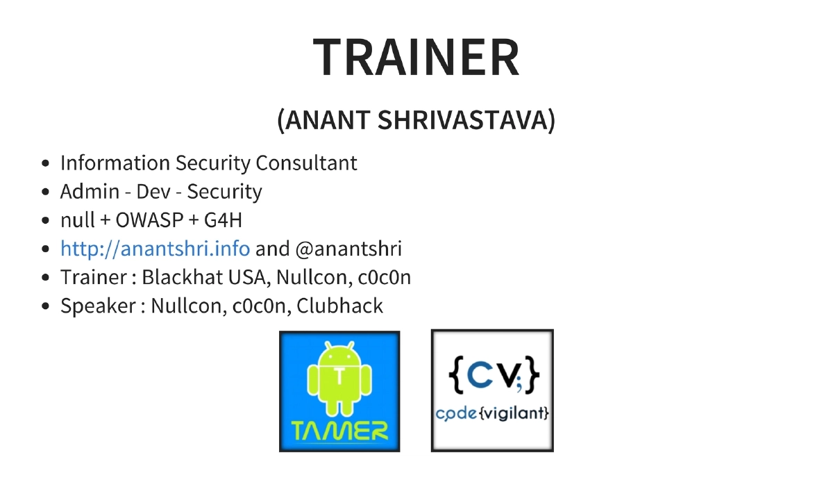 Slide 3 of C0c0n Deep Dive Android