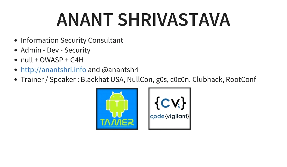 Slide 2 of C0c0n Owasp A9