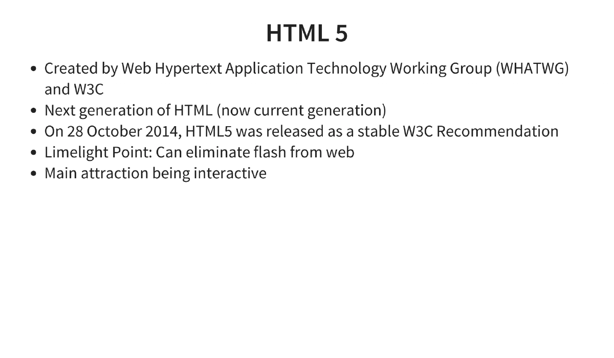 Slide 7 of Html5