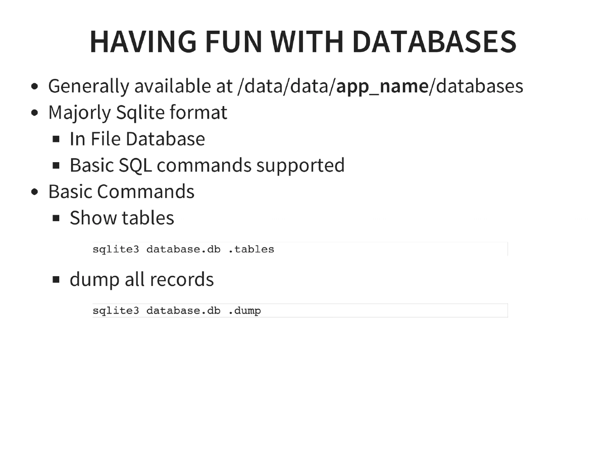 Slide 85 of Nullcon Android