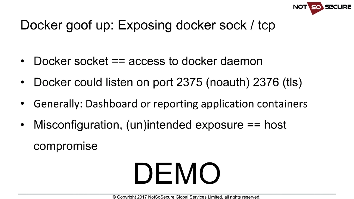 Slide 8 of Down By The Docker