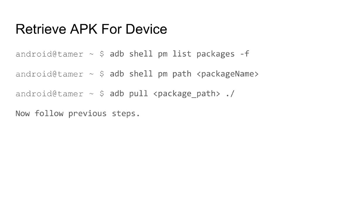 Slide 18 of Nullcon Extreme Android