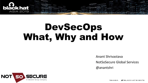 BlackHat Asia DevSecOps