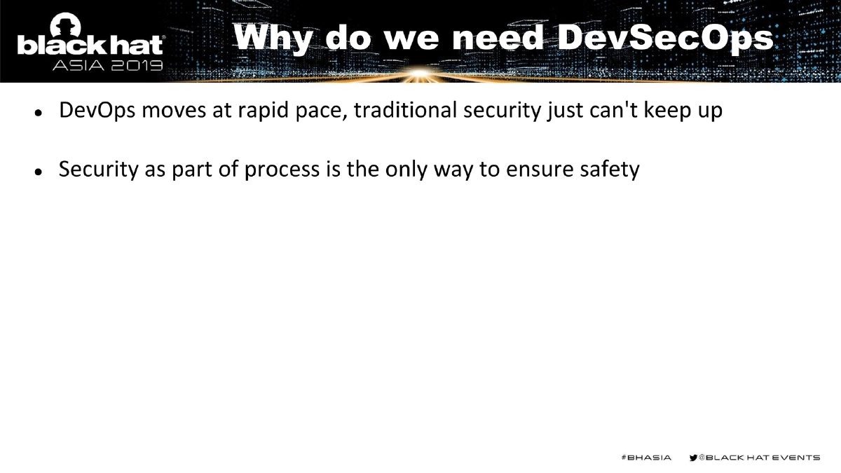 Slide 6 of BlackHat Asia DevSecOps