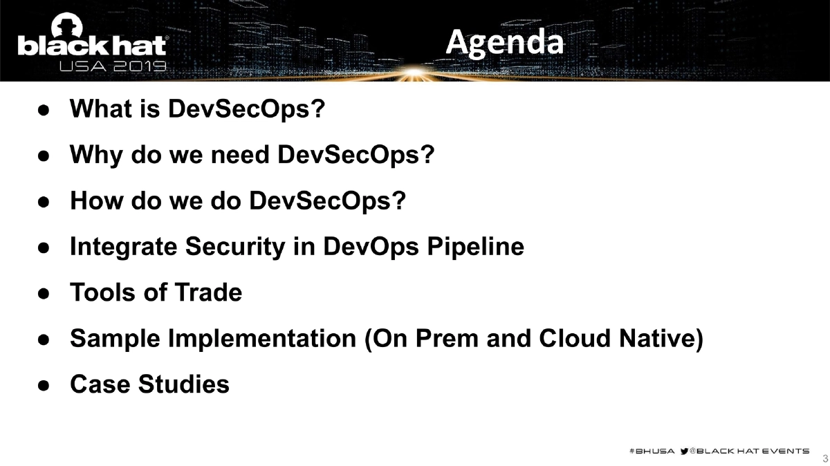 Slide 3 of BlackHat USA DevSecOps