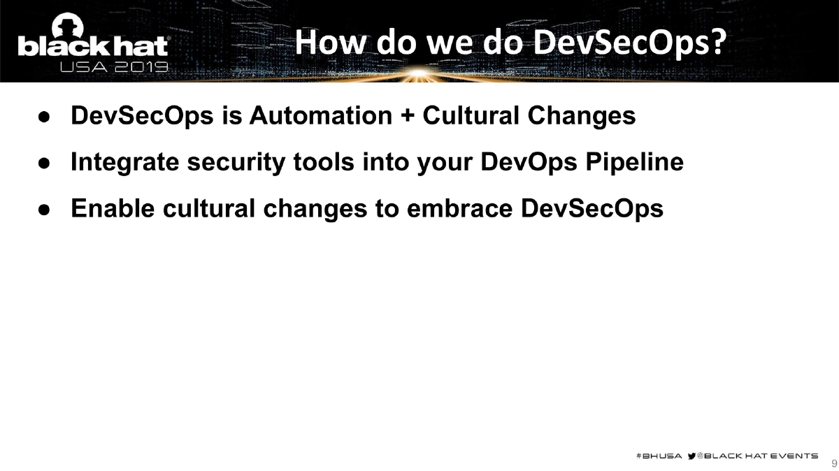 Slide 9 of BlackHat USA DevSecOps