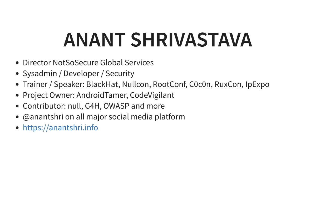 Slide 2 of Golang For Pentesters