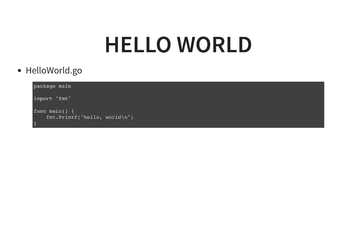 Slide 10 of Golang For Pentesters