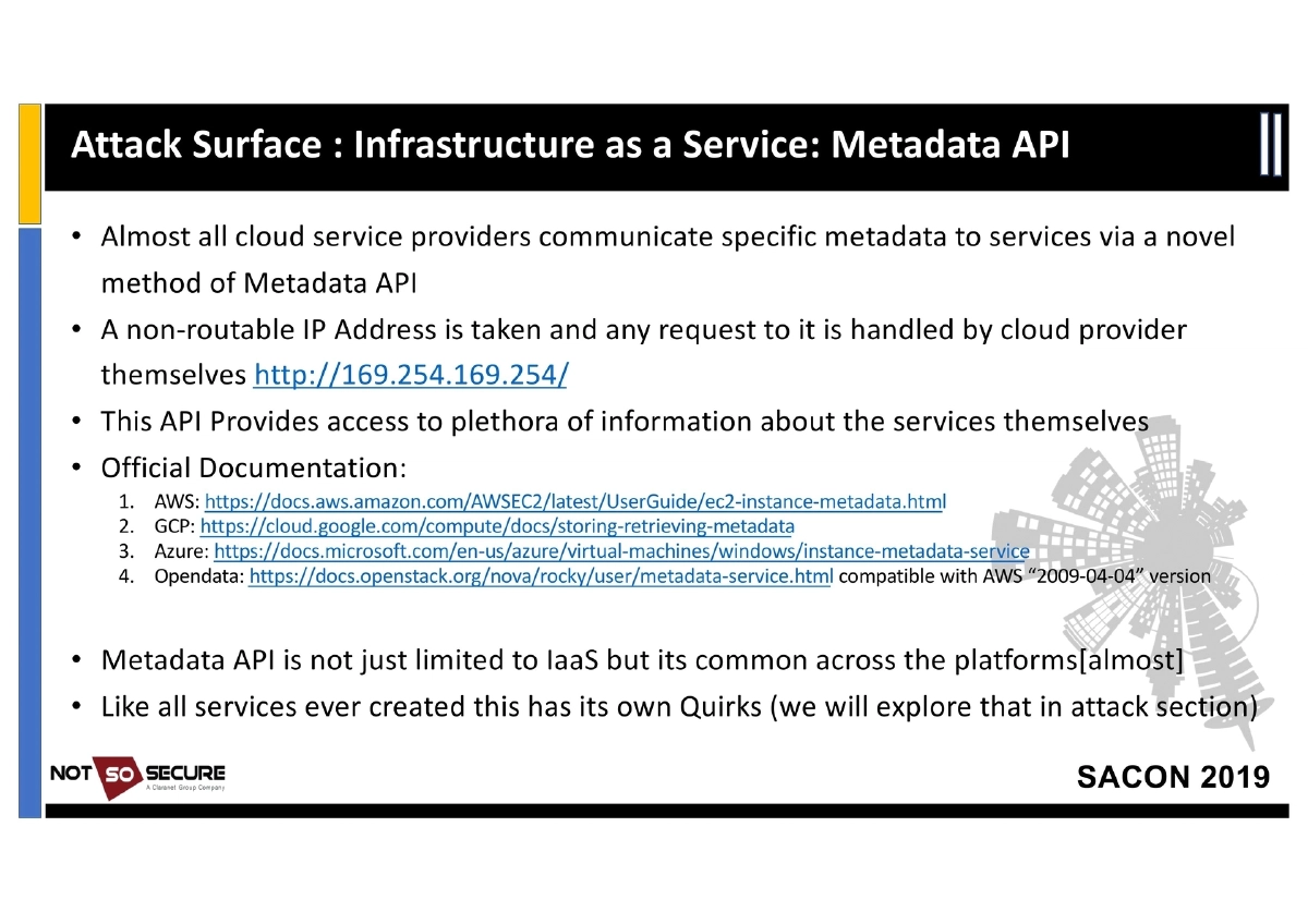 Slide 18 of Sacon Cloud Pentesting