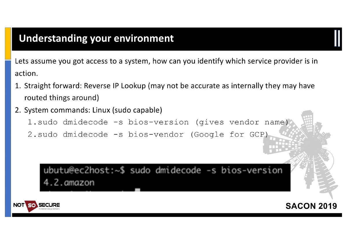 Slide 23 of Sacon Cloud Pentesting
