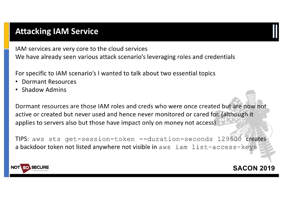 Slide 36 of Sacon Cloud Pentesting