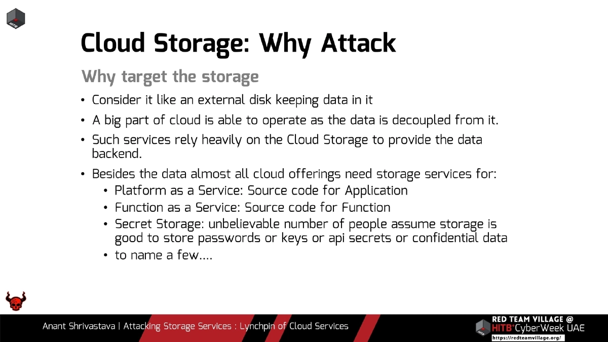Slide 6 of Attacking Storage Services Hitb
