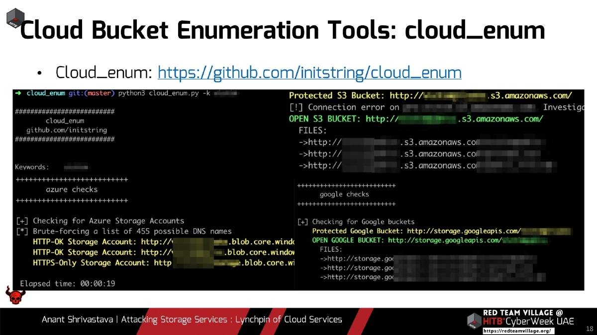 Slide 18 of Attacking Storage Services Hitb