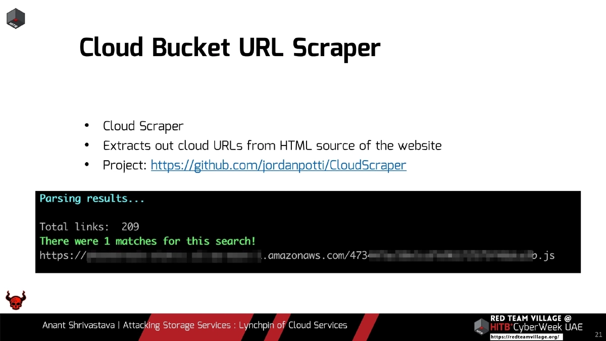 Slide 21 of Attacking Storage Services Hitb