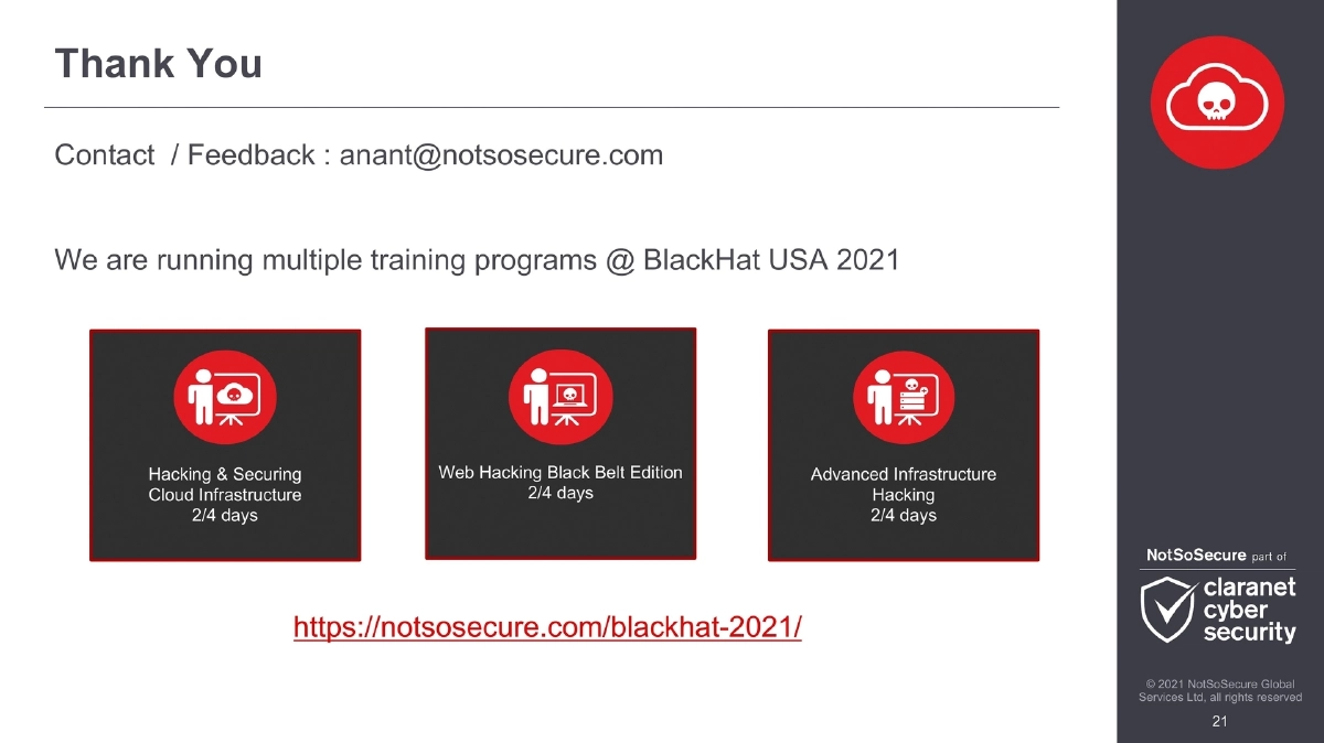 Slide 21 of BlackHat Webcast
