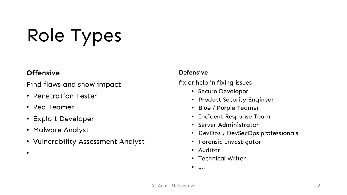 Slide 8 of Career In Infosec