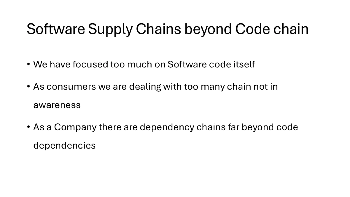 Slide 10 of Bsides Kerala Supply Chain Outside Code