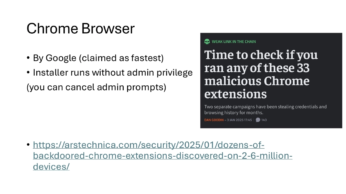 Slide 16 of Bsides Kerala Supply Chain Outside Code