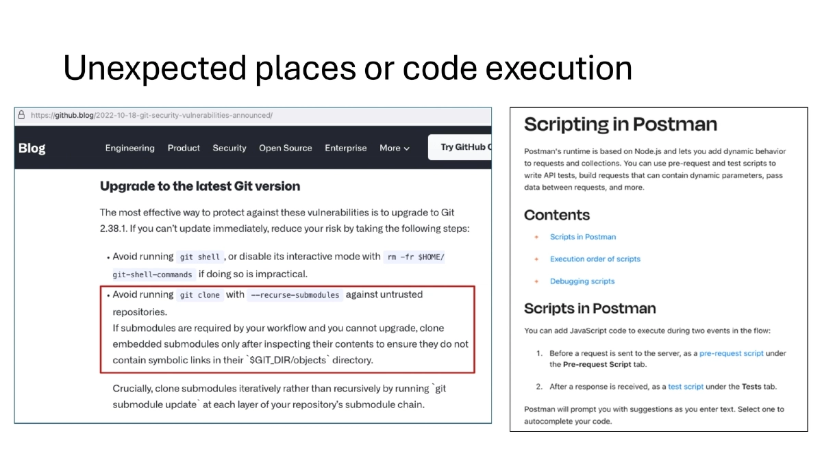 Slide 21 of Bsides Kerala Supply Chain Outside Code