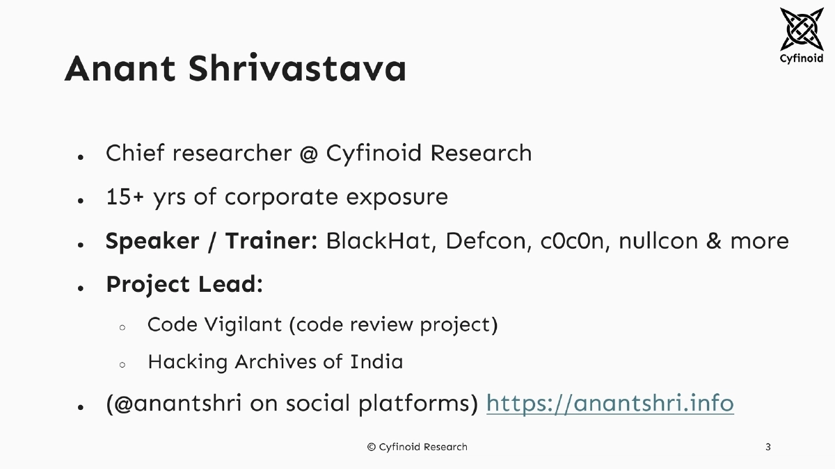 Slide 3 of Reducing Attack Surface Security Days Japan