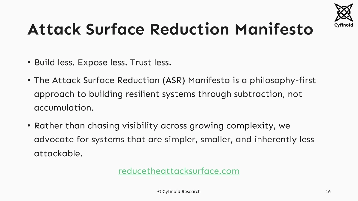 Slide 16 of Reducing Attack Surface Security Days Japan