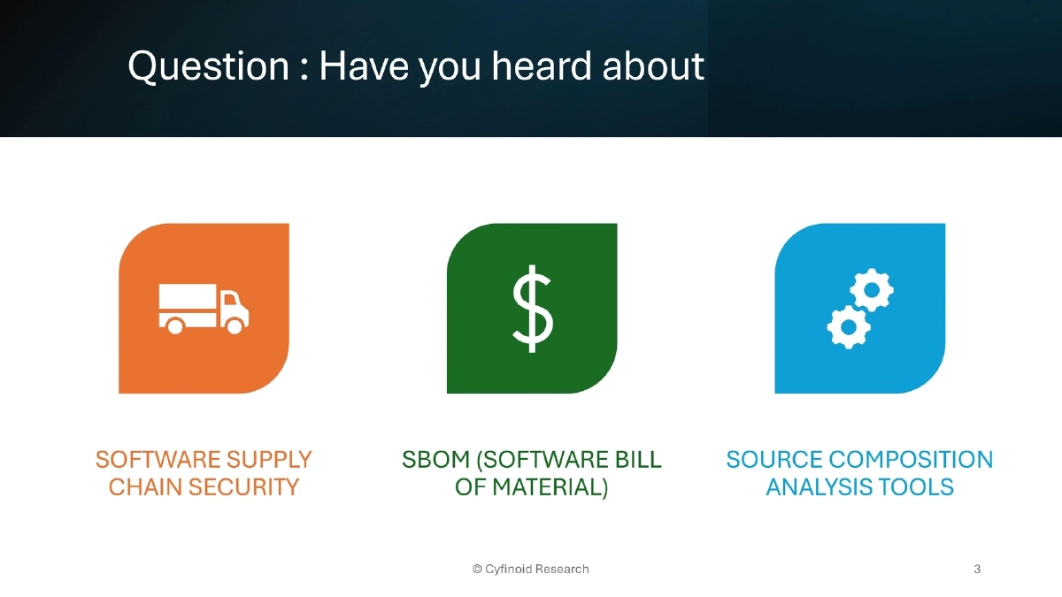 Slide 3 of Supply Chain BlackHat USA
