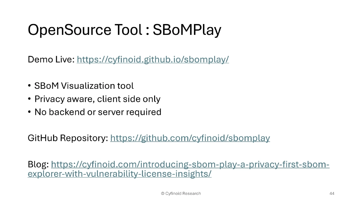 Slide 43 of Supply Chain BlackHat USA