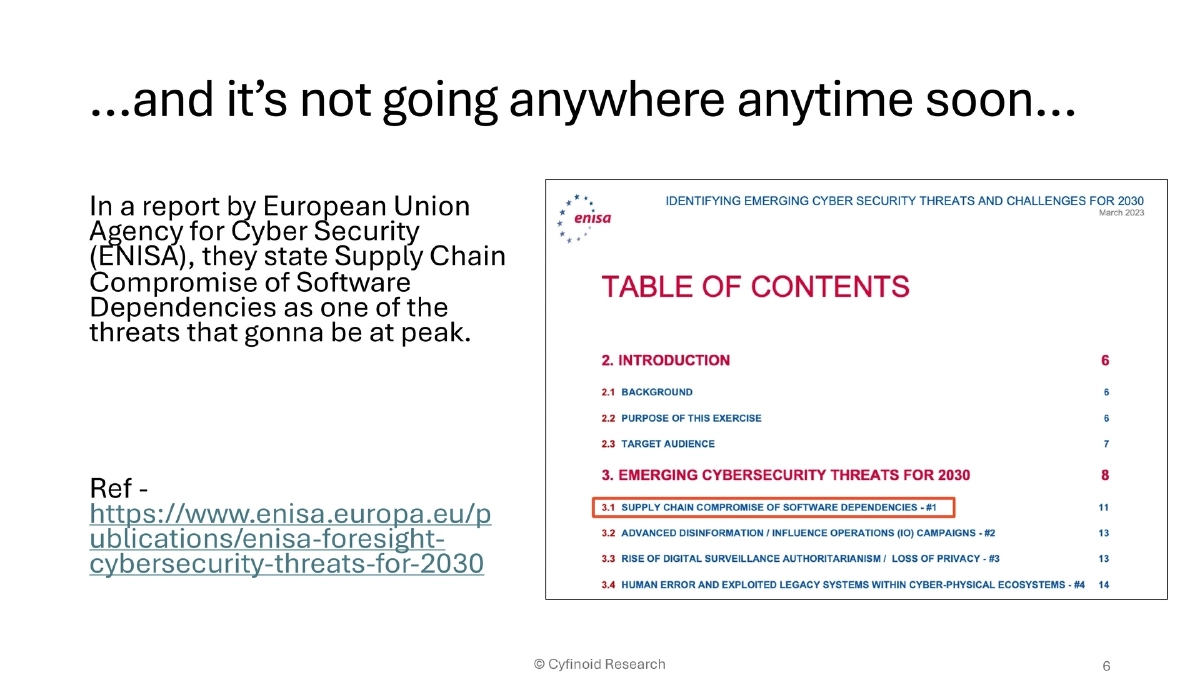 Slide 6 of Supply Chain Owasp London
