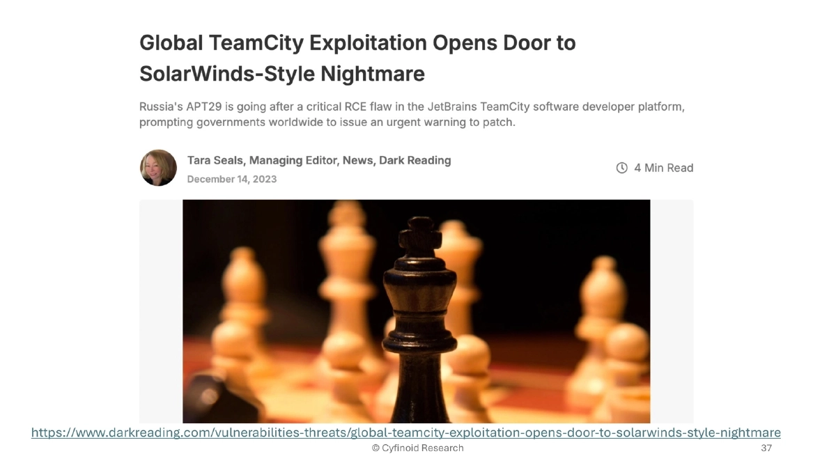 Slide 37 of Supply Chain Owasp London