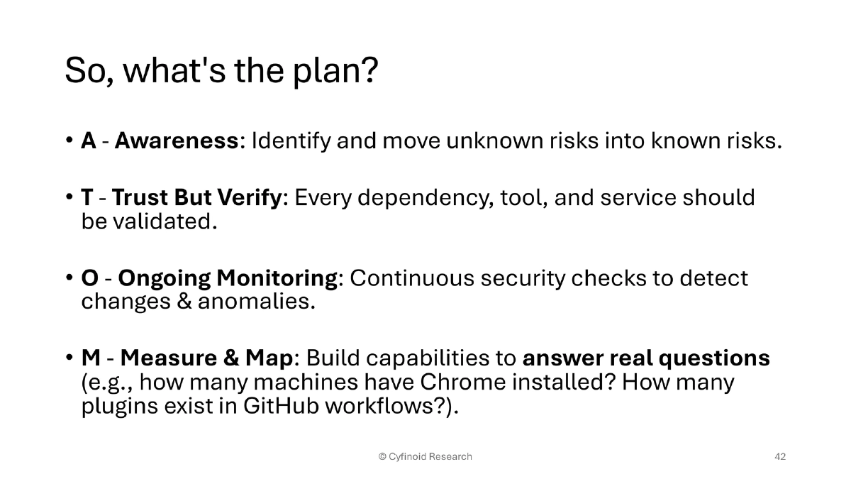 Slide 42 of Supply Chain Owasp London