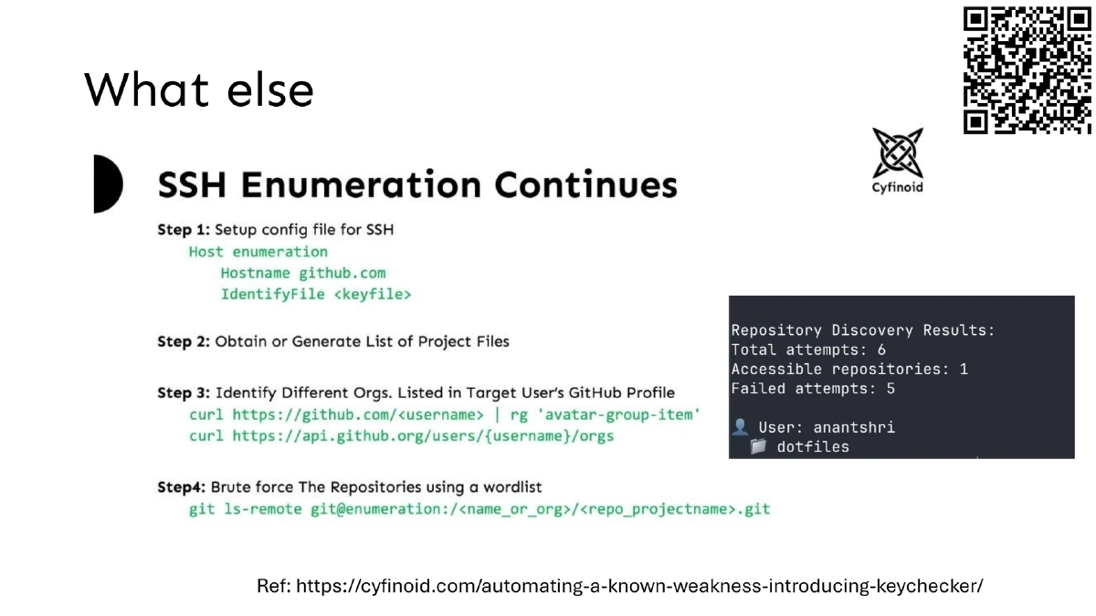 Slide 6 of KeyChecker - DEF CON 34 Demo Labs