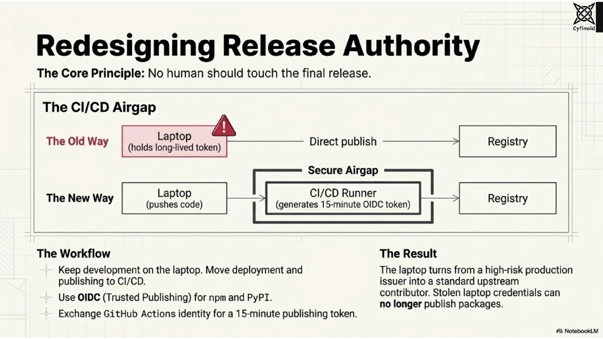 Slide 13 of Your Laptop Is Production: Strengthening the Weakest Link in the Software Supply Chain