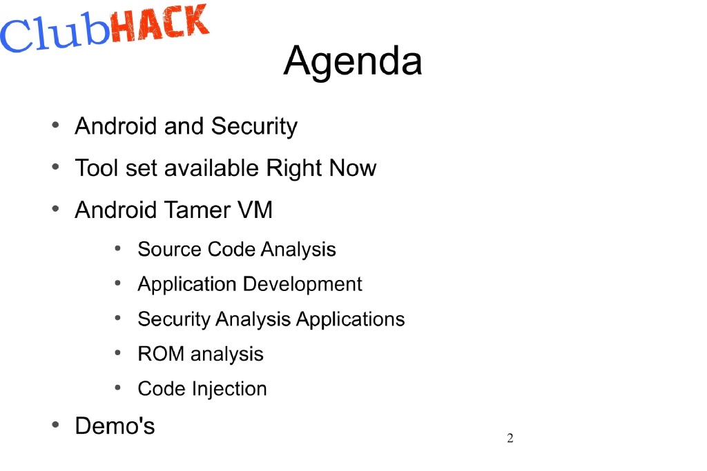 Slide 2 of Android Tamer