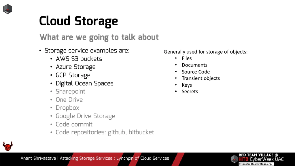 Slide 4 of Attacking Storage Services : The Lynchpin of Cloud Services