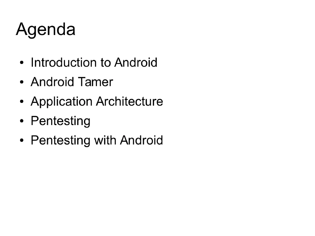 Slide 2 of Deep Dive Android