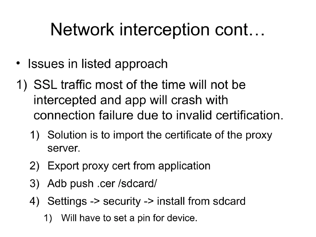 Slide 68 of Android Security Workshop