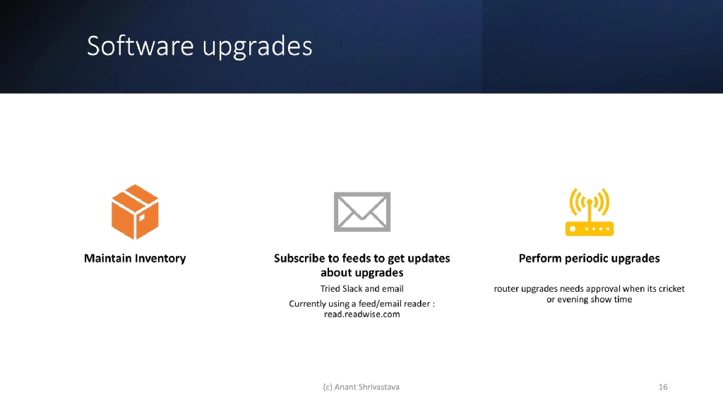 Slide 16 of Expanding capability horizons : Homelabs and beyond